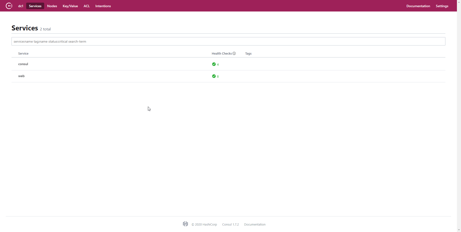 Consul UI